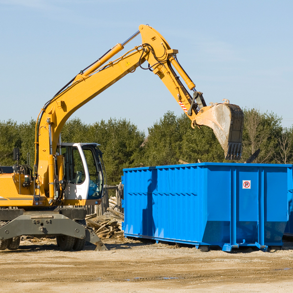 are there any restrictions on where a residential dumpster can be placed in Charlotte County Florida